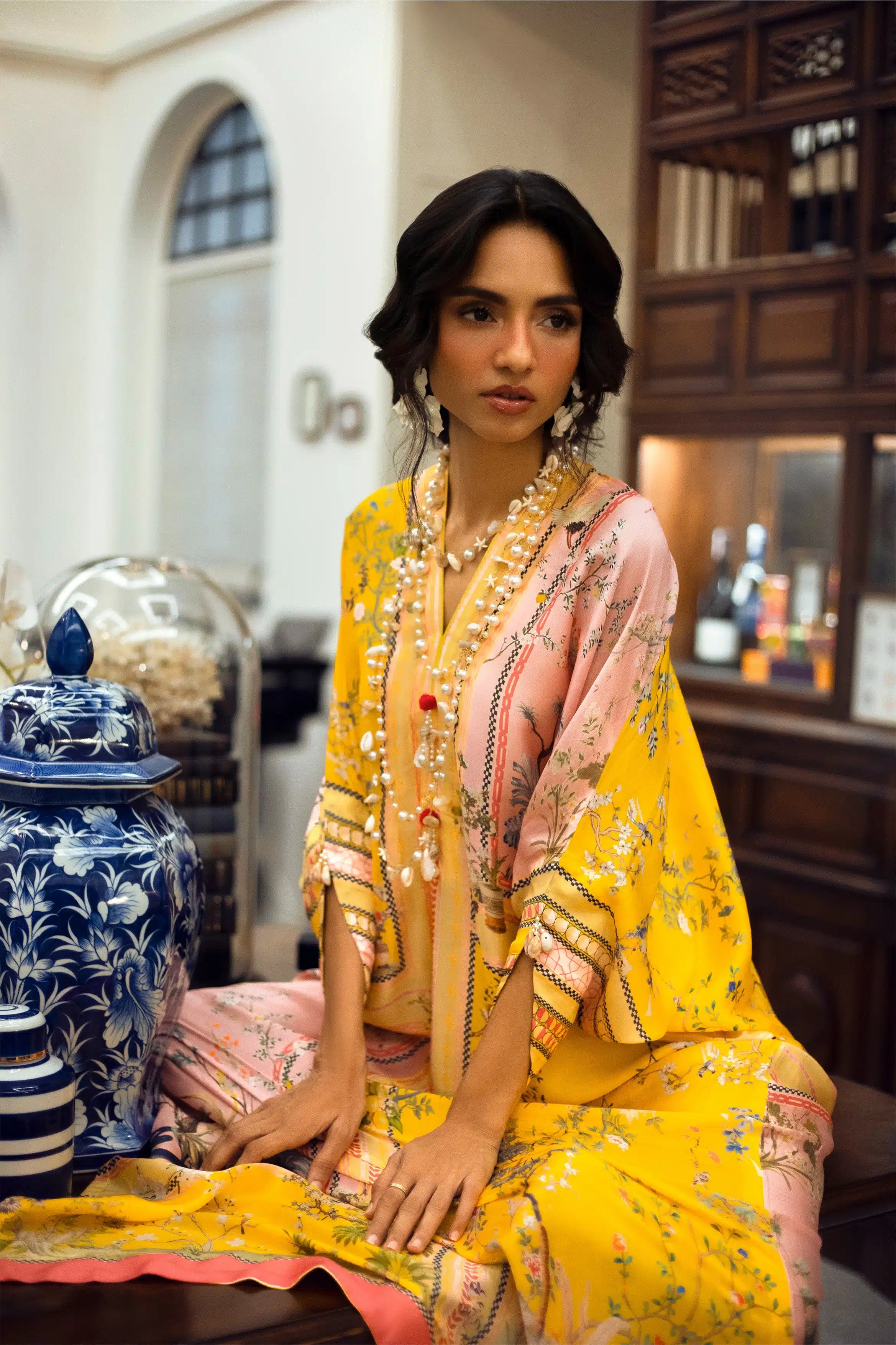 HIRA SARDAR PRINTED KAFTAN 1PC