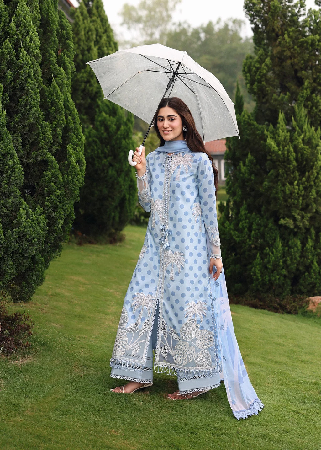 SARDINIA EMBROIDERED LAWN EID PALM BREEZE