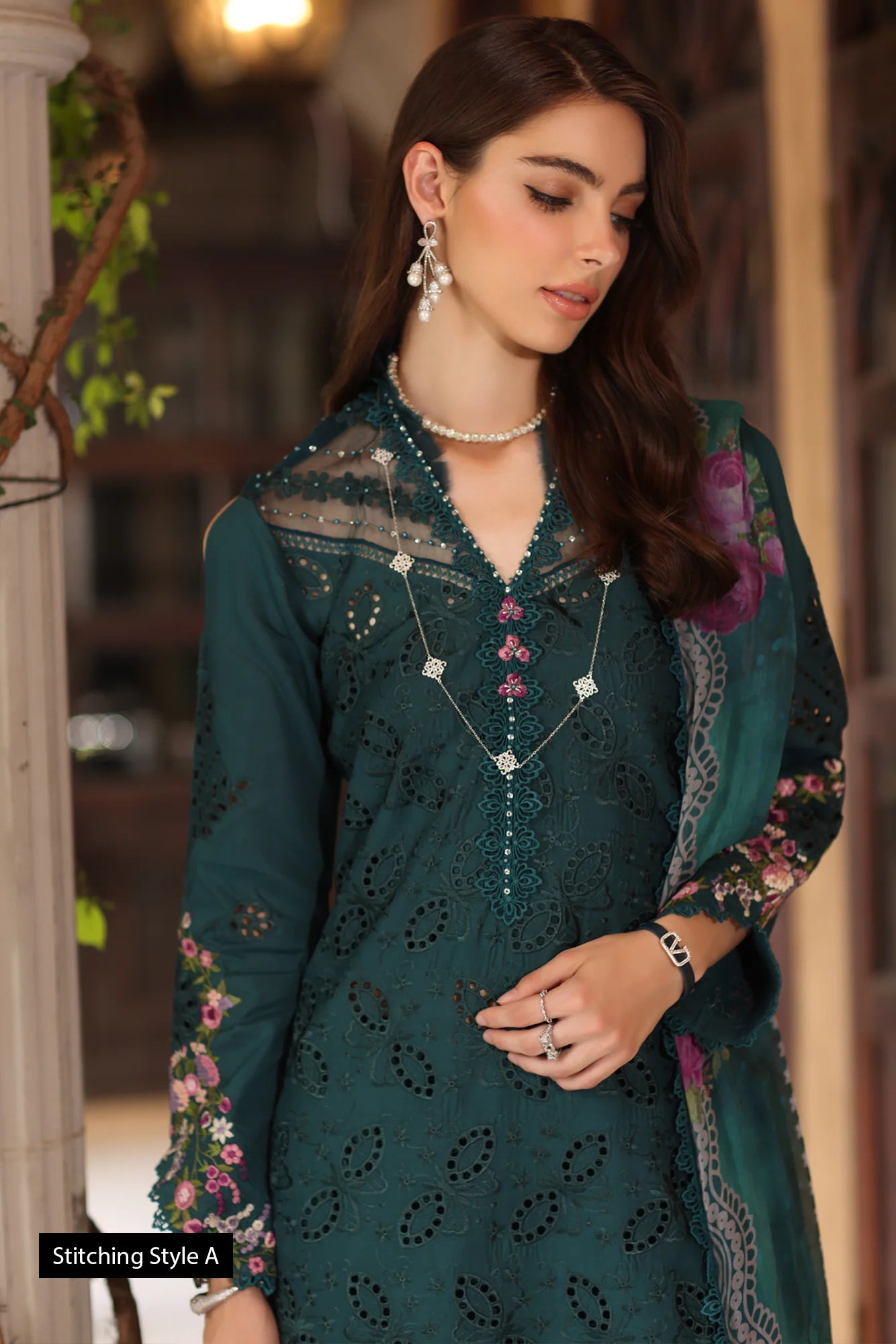 NOOR EID LUXURY SCHIFFLI LASERKARI D-05