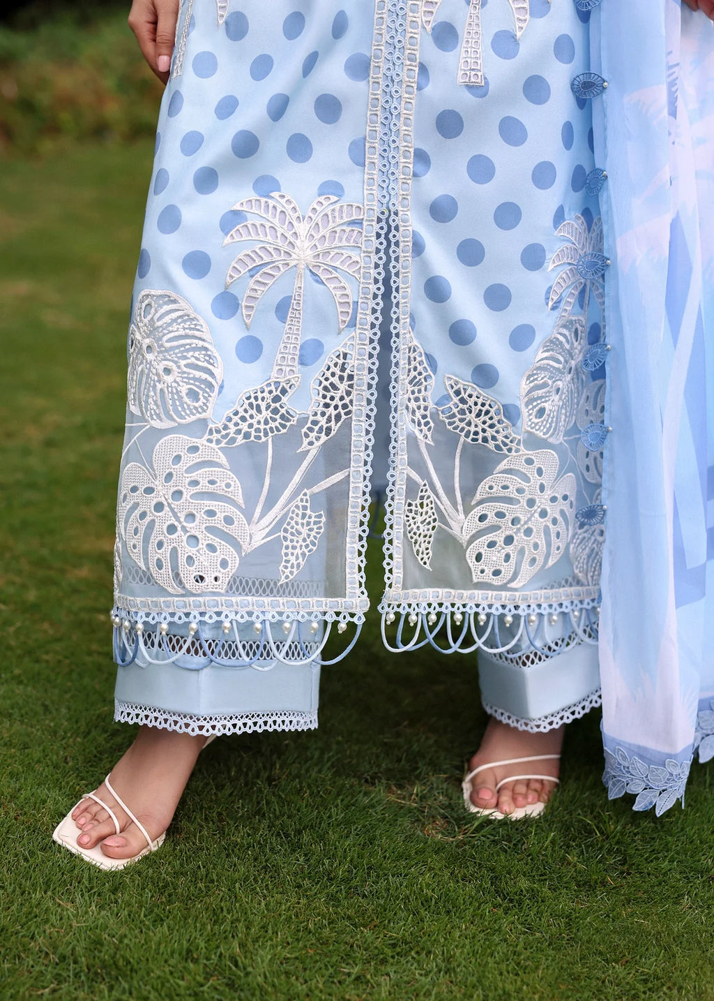 SARDINIA EMBROIDERED LAWN EID PALM BREEZE