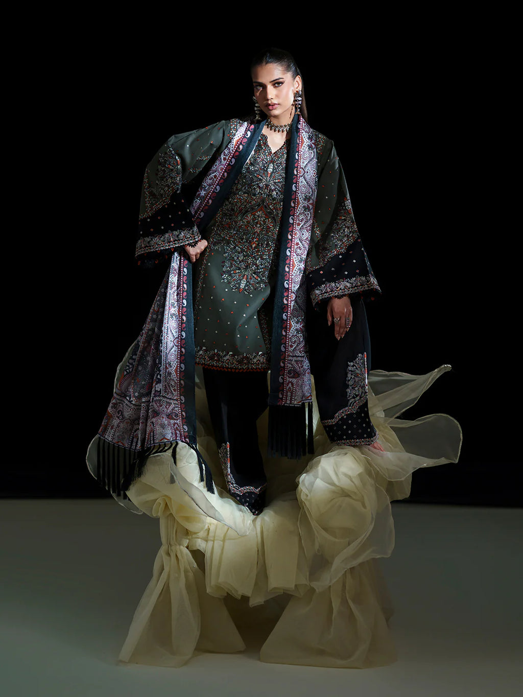 BINILYAS AMOUR FESTIVE LUXURY LAWN 182-A