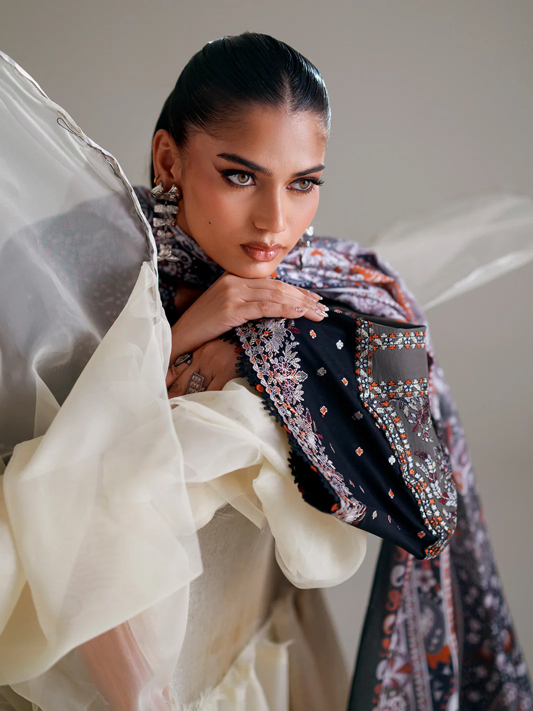 BINILYAS AMOUR FESTIVE LUXURY LAWN 182-A