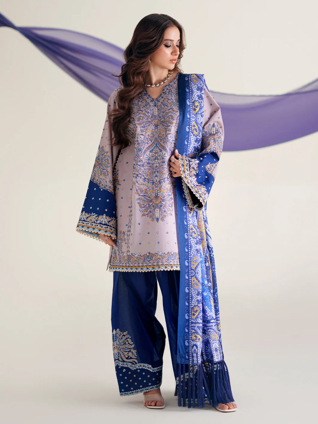 BINILYAS AMOUR FESTIVE LUXURY LAWN 182-B