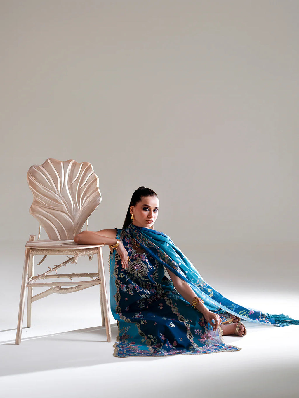 BINILYAS AMOUR FESTIVE LUXURY LAWN 184-A