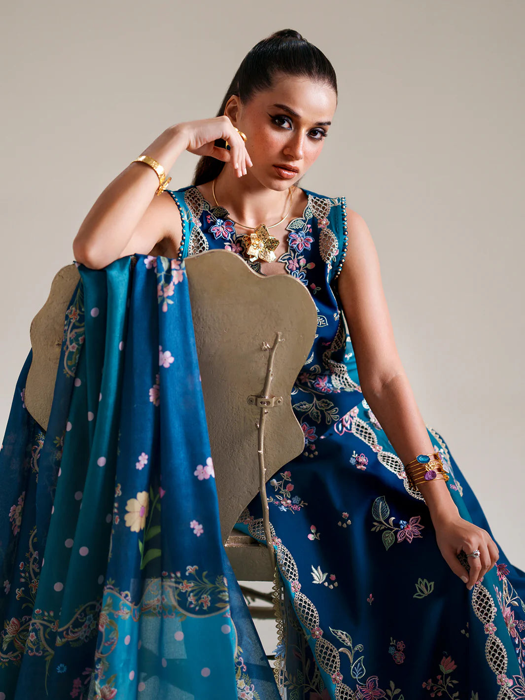 BINILYAS AMOUR FESTIVE LUXURY LAWN 184-A