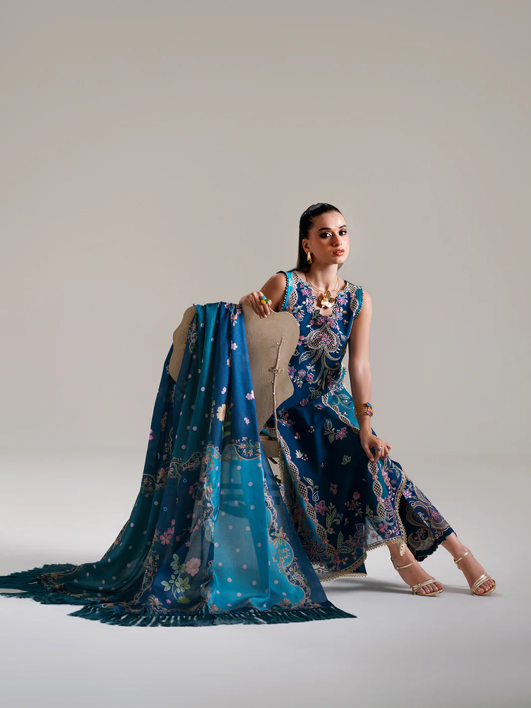 BINILYAS AMOUR FESTIVE LUXURY LAWN 184-A