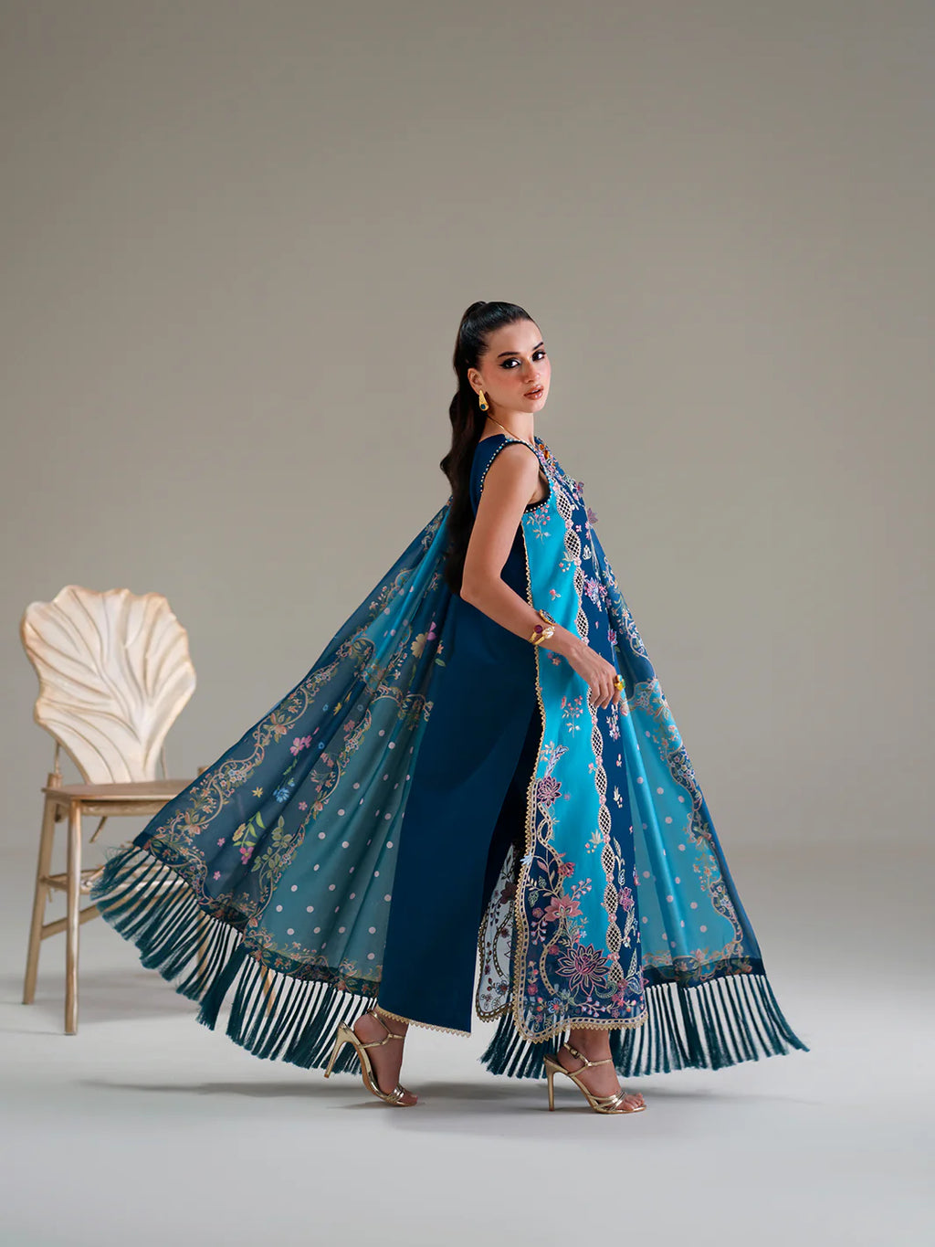 BINILYAS AMOUR FESTIVE LUXURY LAWN 184-A