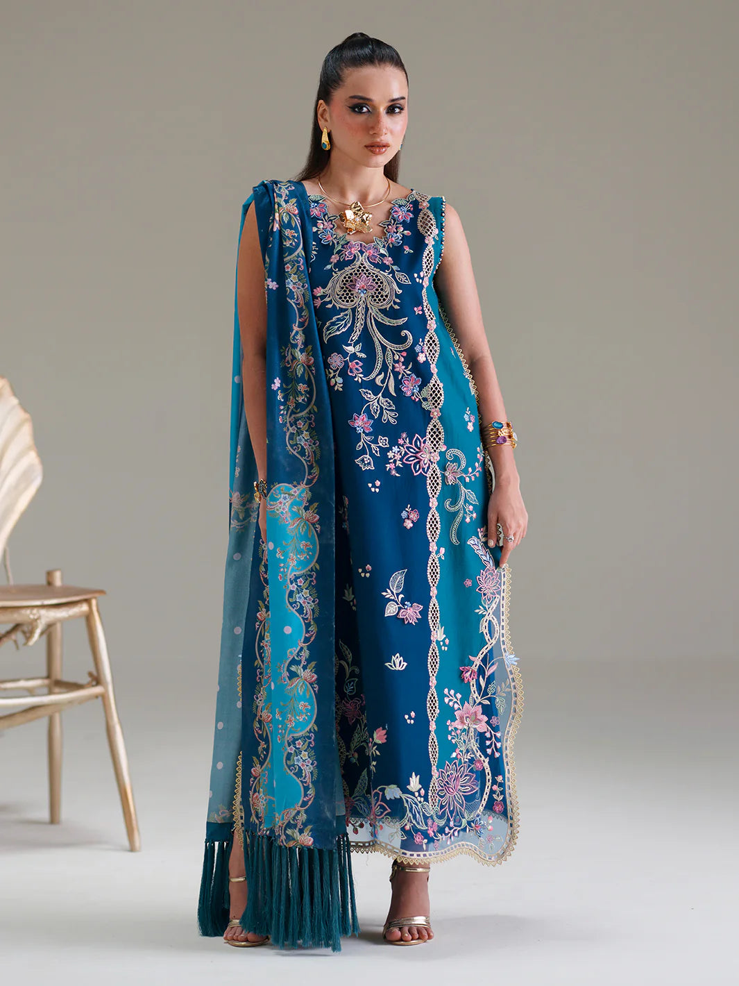 BINILYAS AMOUR FESTIVE LUXURY LAWN 184-A
