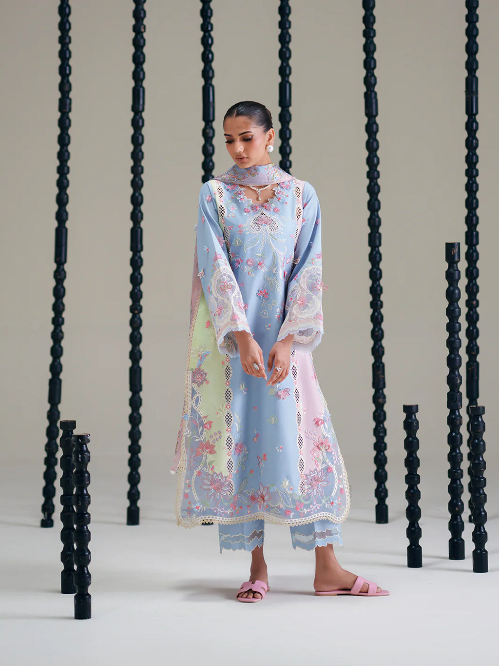 BINILYAS AMOUR FESTIVE LUXURY LAWN 184-B