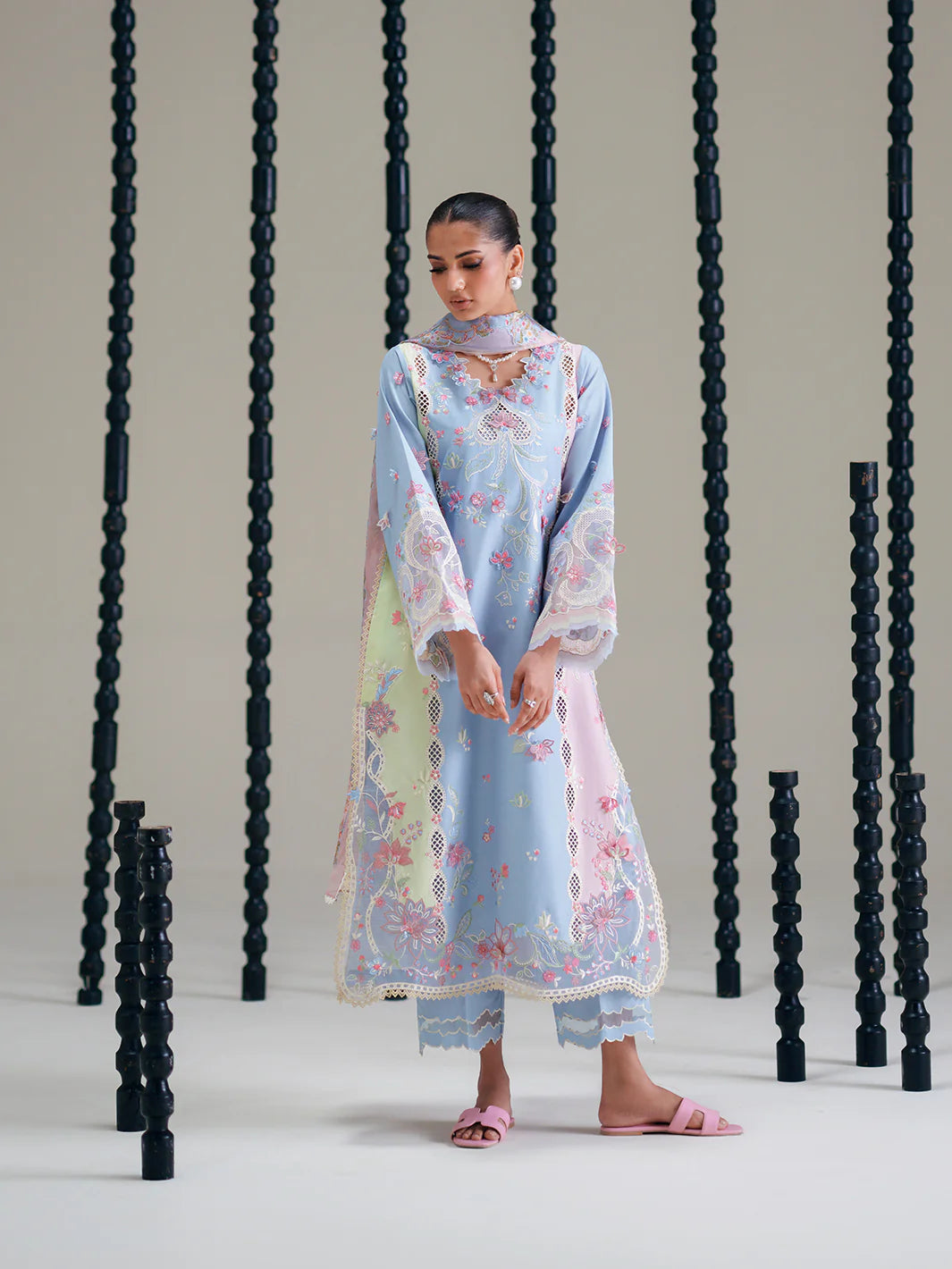 BINILYAS AMOUR FESTIVE LUXURY LAWN 184-B
