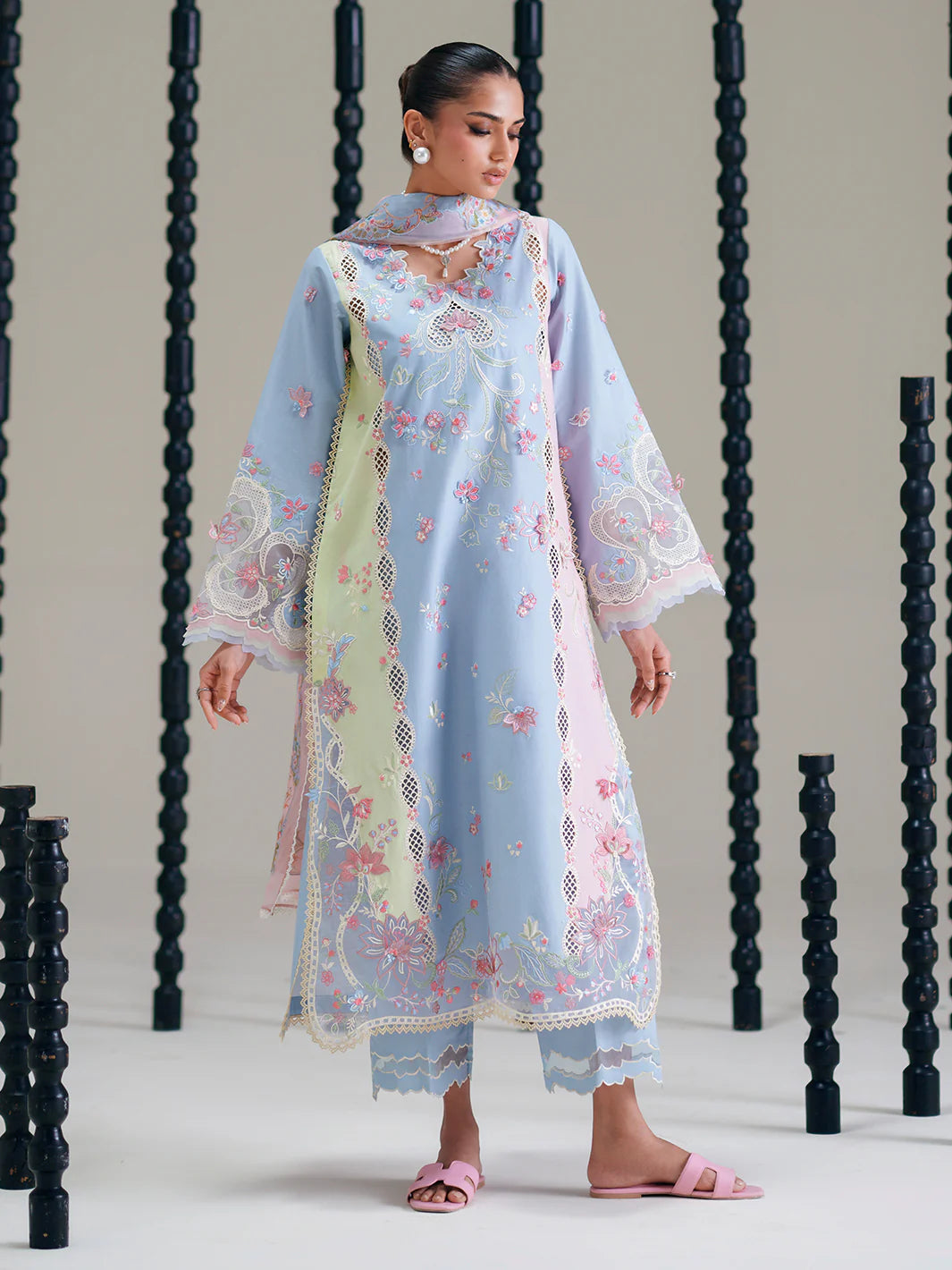 BINILYAS AMOUR FESTIVE LUXURY LAWN 184-B