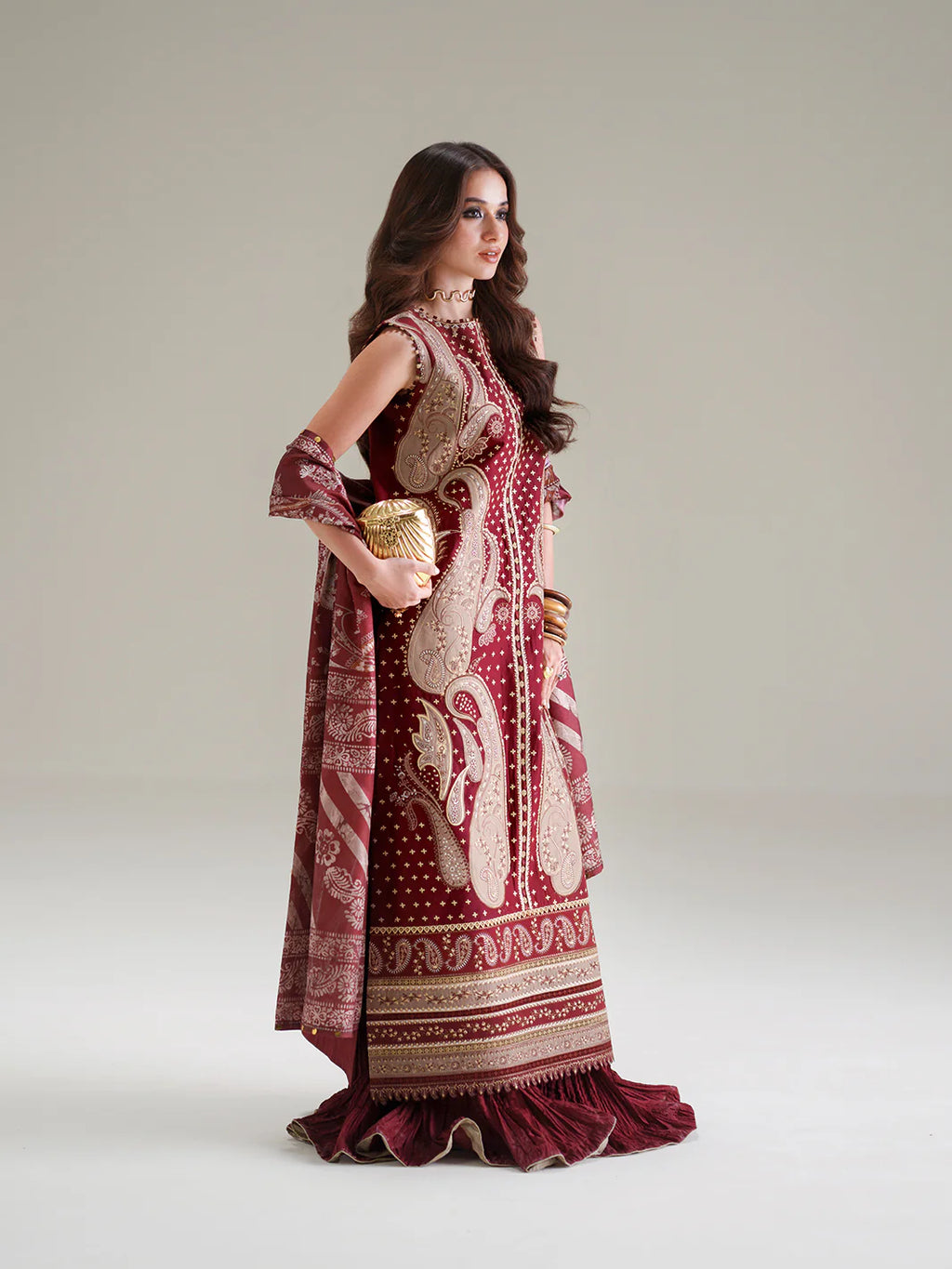 BINILYAS AMOUR FESTIVE LUXURY LAWN 185-A