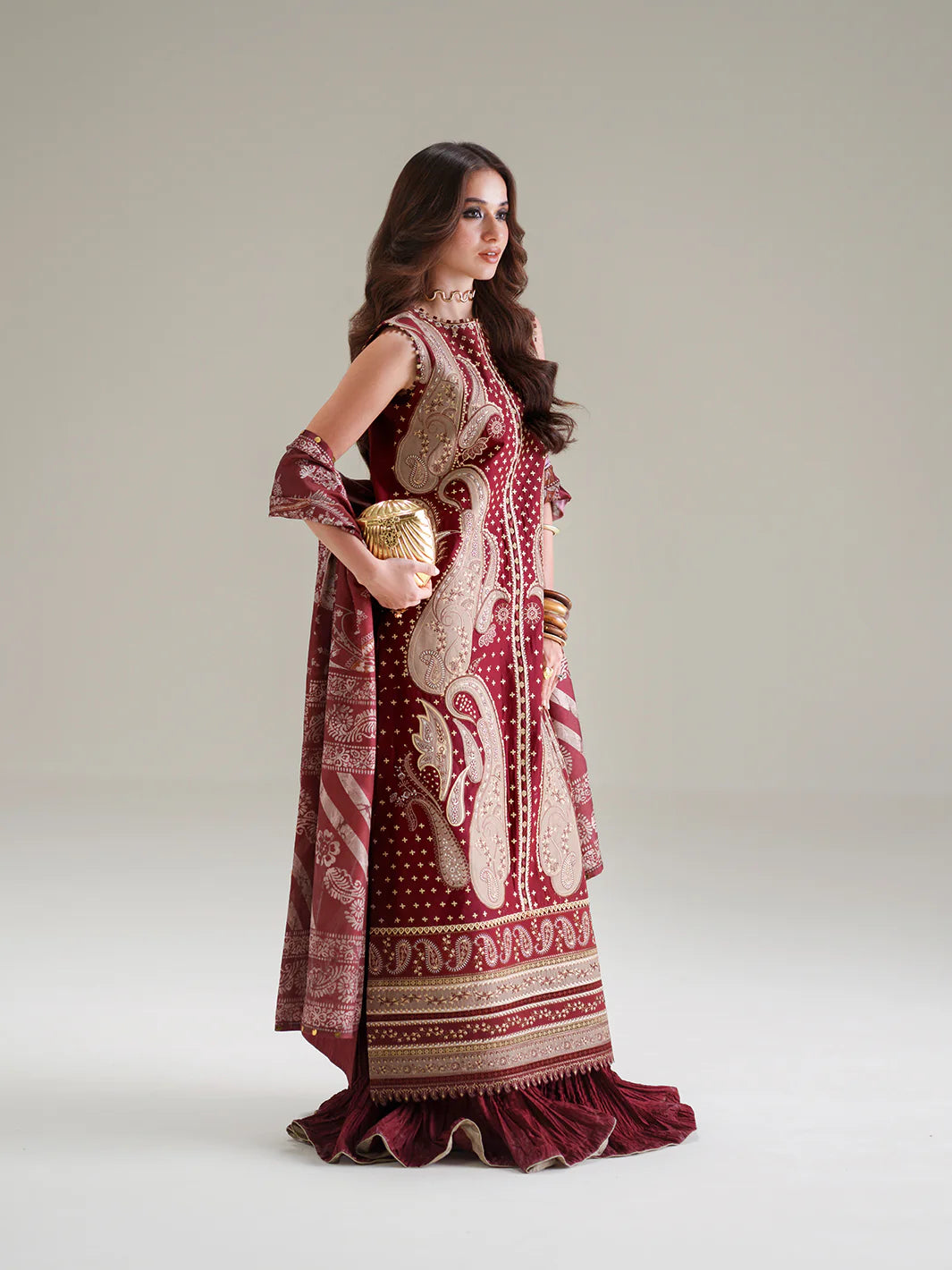 BINILYAS AMOUR FESTIVE LUXURY LAWN 185-A