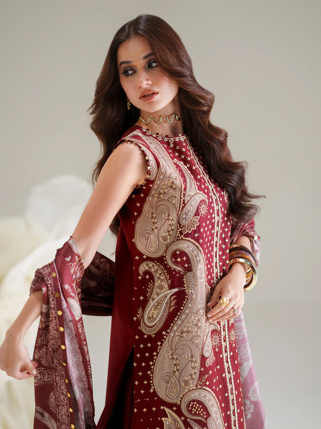 BINILYAS AMOUR FESTIVE LUXURY LAWN 185-A