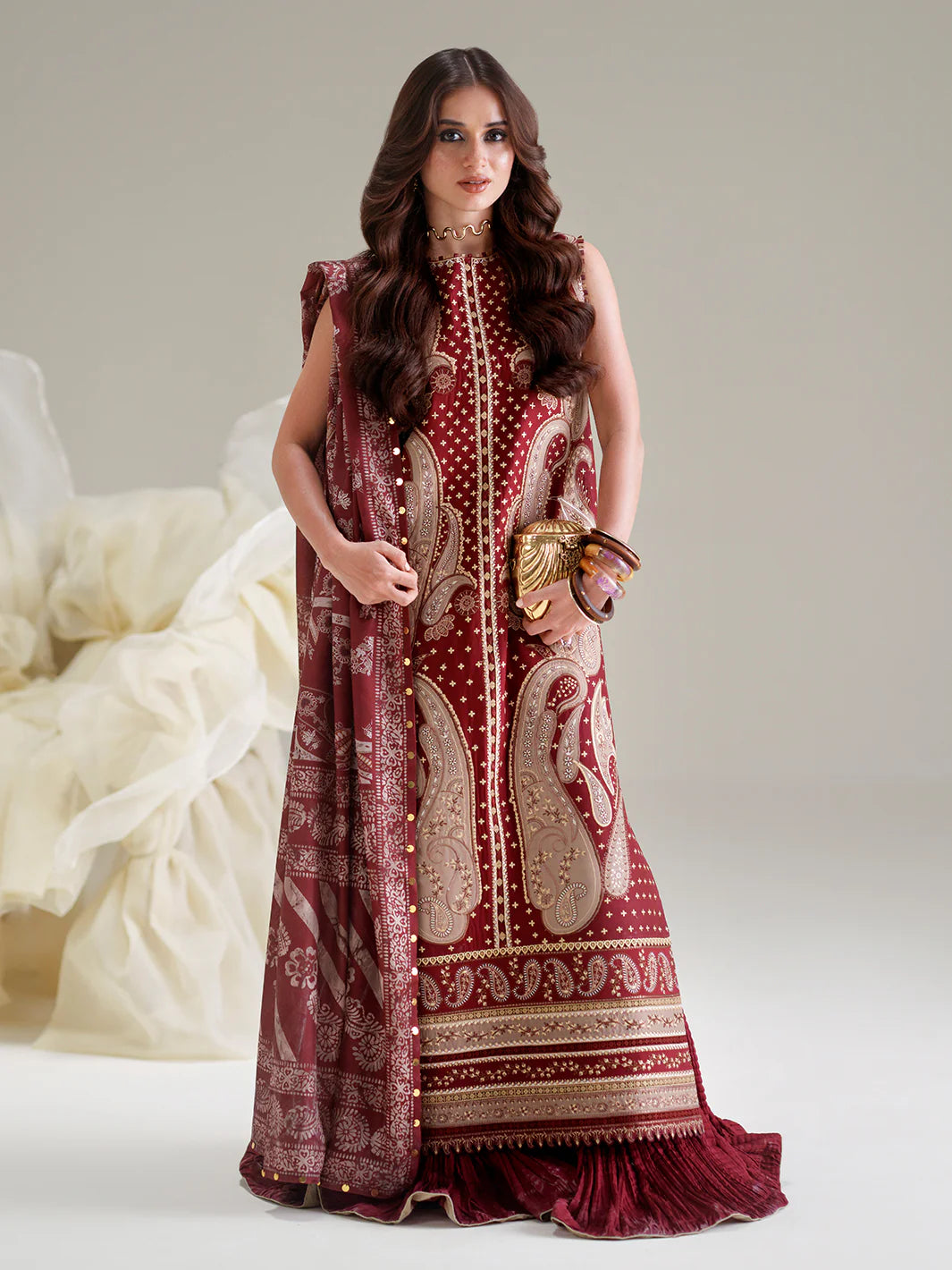 BINILYAS AMOUR FESTIVE LUXURY LAWN 185-A
