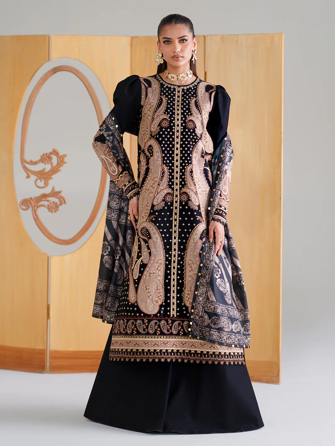 BINILYAS AMOUR FESTIVE LUXURY LAWN 185-B