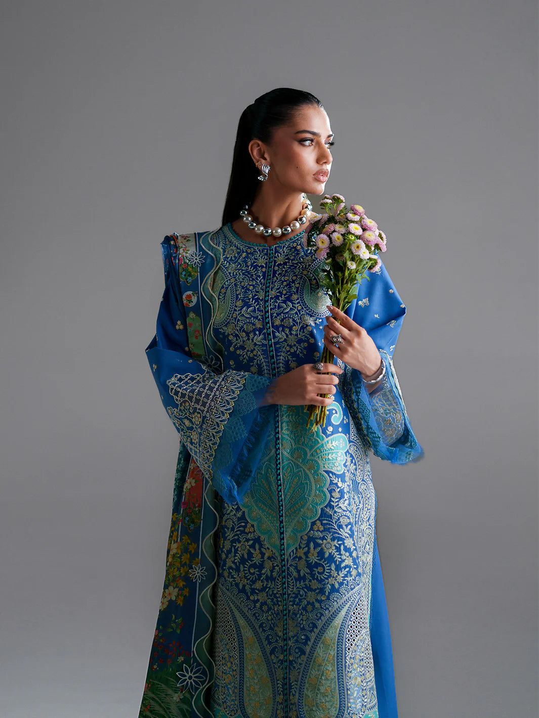 BINILYAS AMOUR FESTIVE LUXURY LAWN 187-A