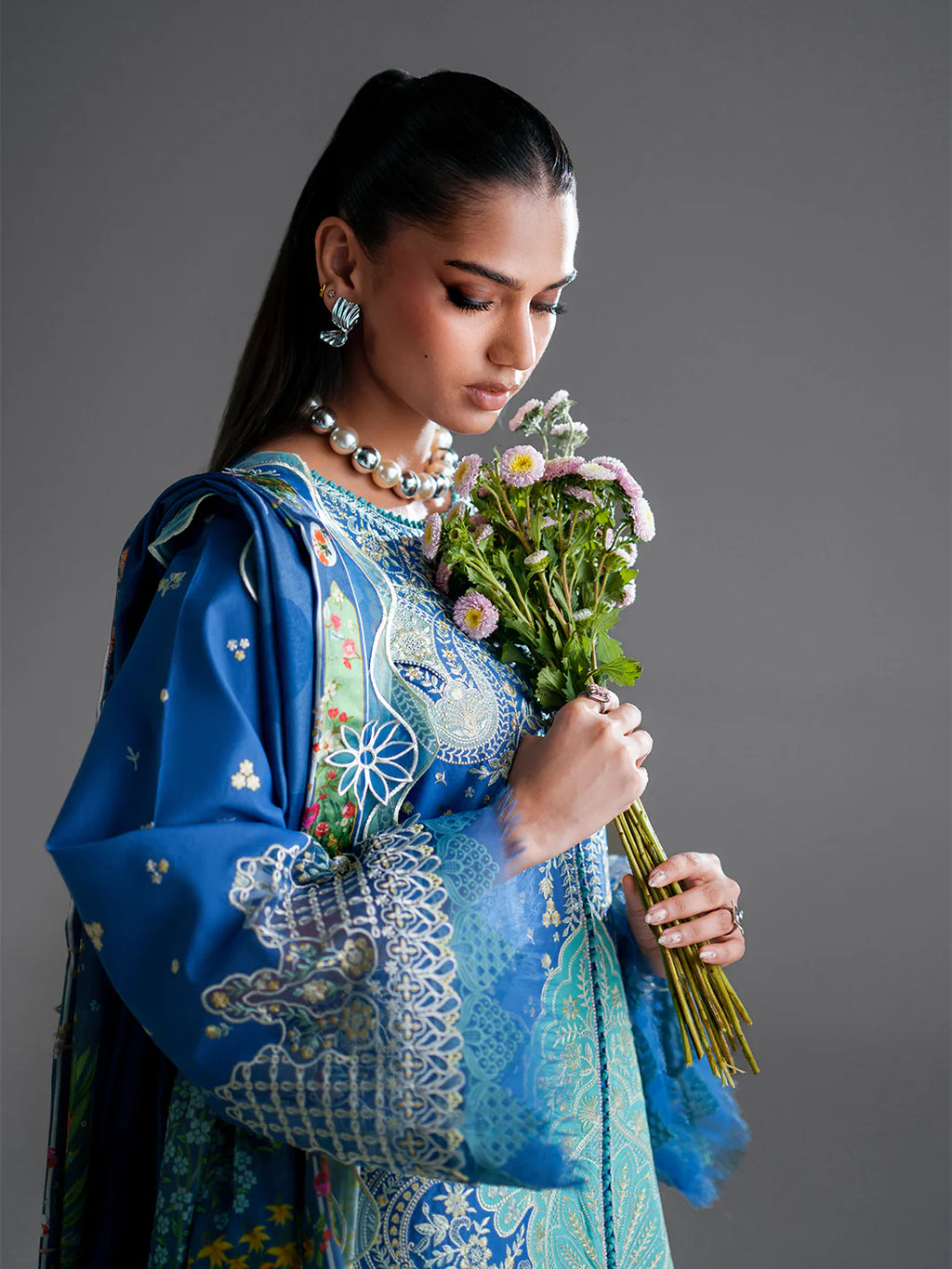 BINILYAS AMOUR FESTIVE LUXURY LAWN 187-A