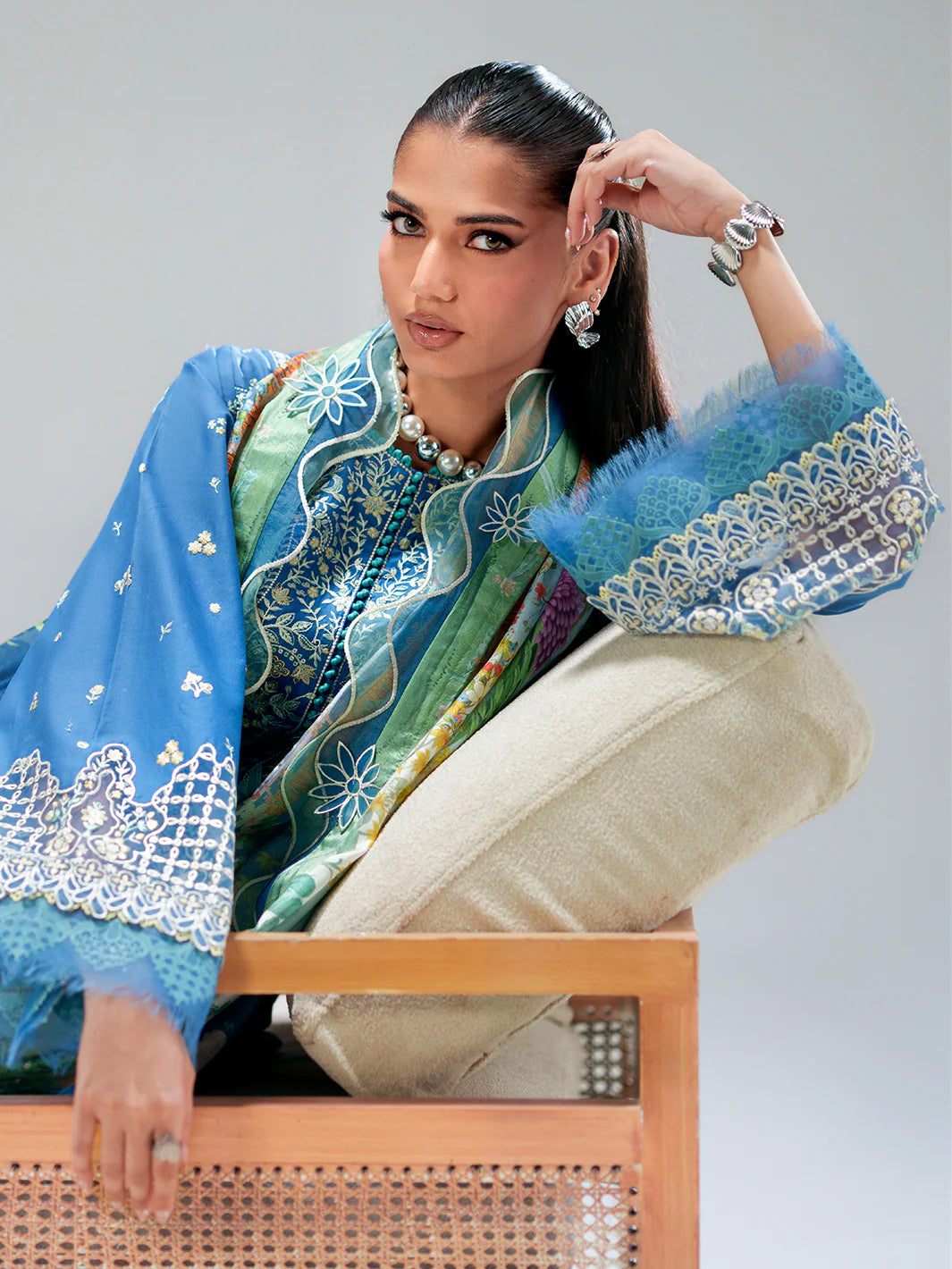 BINILYAS AMOUR FESTIVE LUXURY LAWN 187-A