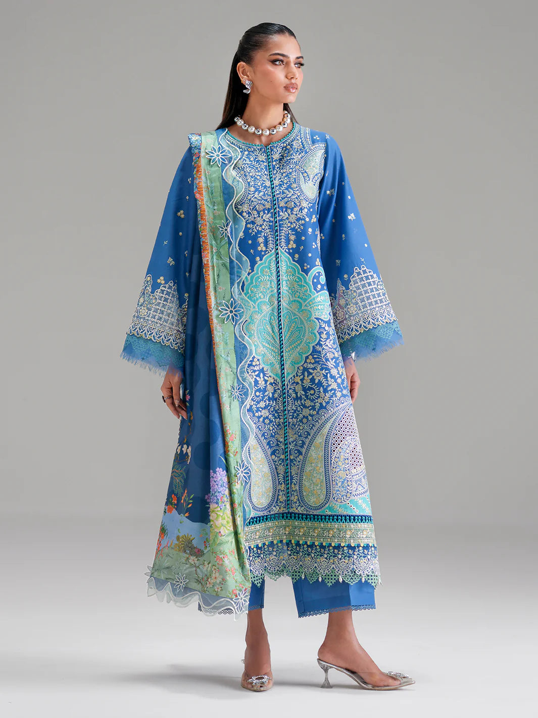 BINILYAS AMOUR FESTIVE LUXURY LAWN 187-A