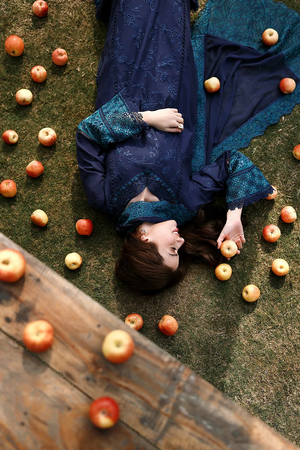 AZURE LUXURY LAWN EID BLUEBERRY