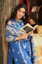 STITCHED BY CC MARYAM HUSSAIN FLORAL TALE SKYE 3PC