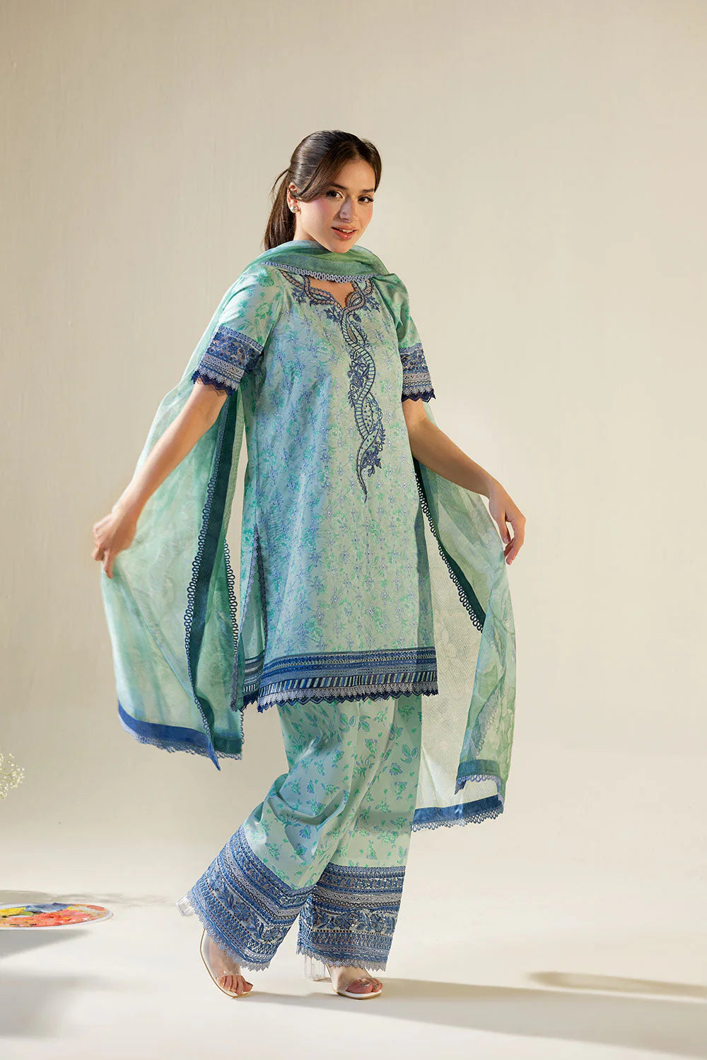 SOBIA NAZIR VITAL UNSTITCHED LAWN VT26-1B
