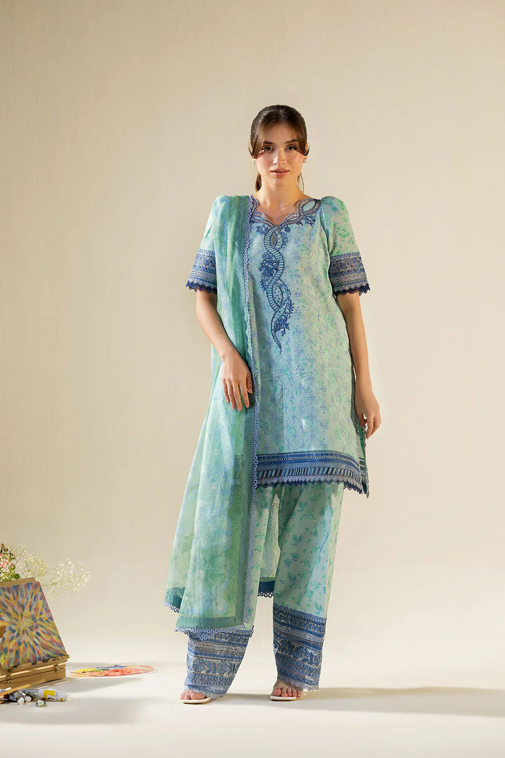 SOBIA NAZIR VITAL UNSTITCHED LAWN VT26-1B