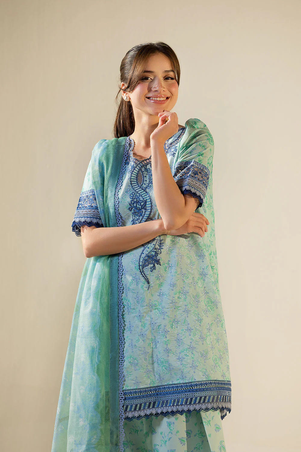 SOBIA NAZIR VITAL UNSTITCHED LAWN VT26-1B