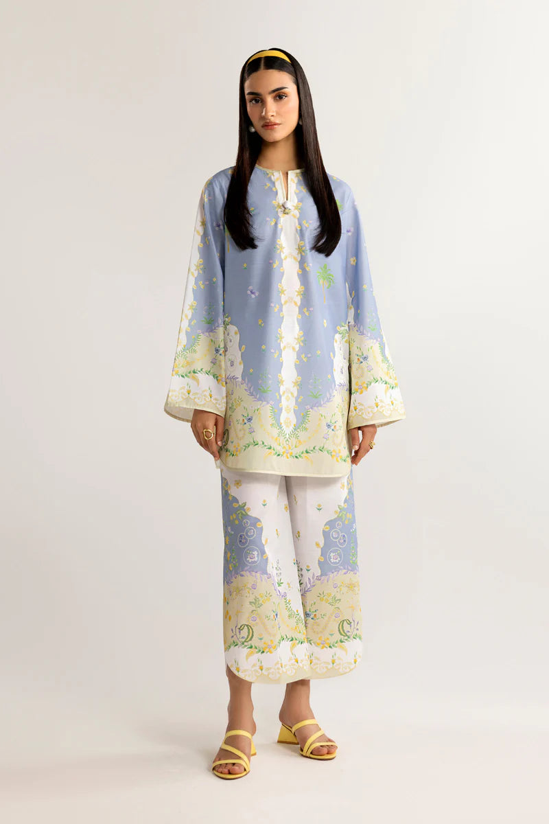 QALAMKAR PRINTED CO-ORDS QPC-07 2PC