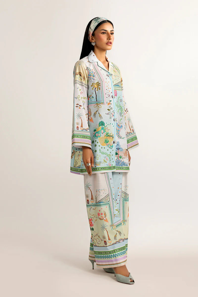 QALAMKAR PRINTED CO-ORDS QPC-03 2PC