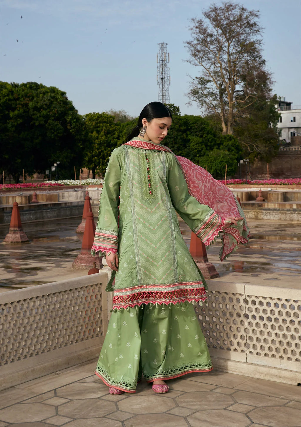 KAHF AANGAN PRINT CHIFFON KPS-6B
