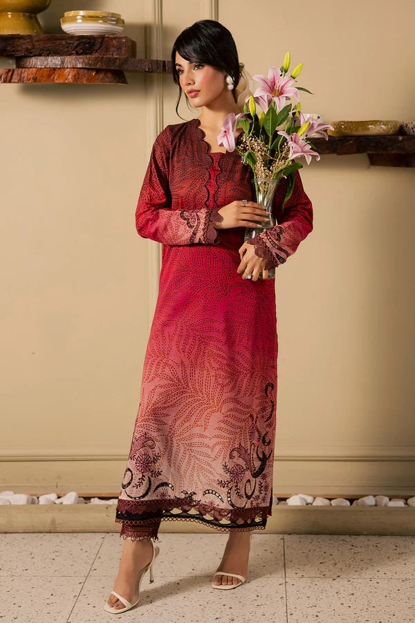 NUREH BALLERINA PRINTED CHIKANKARI NU2-198