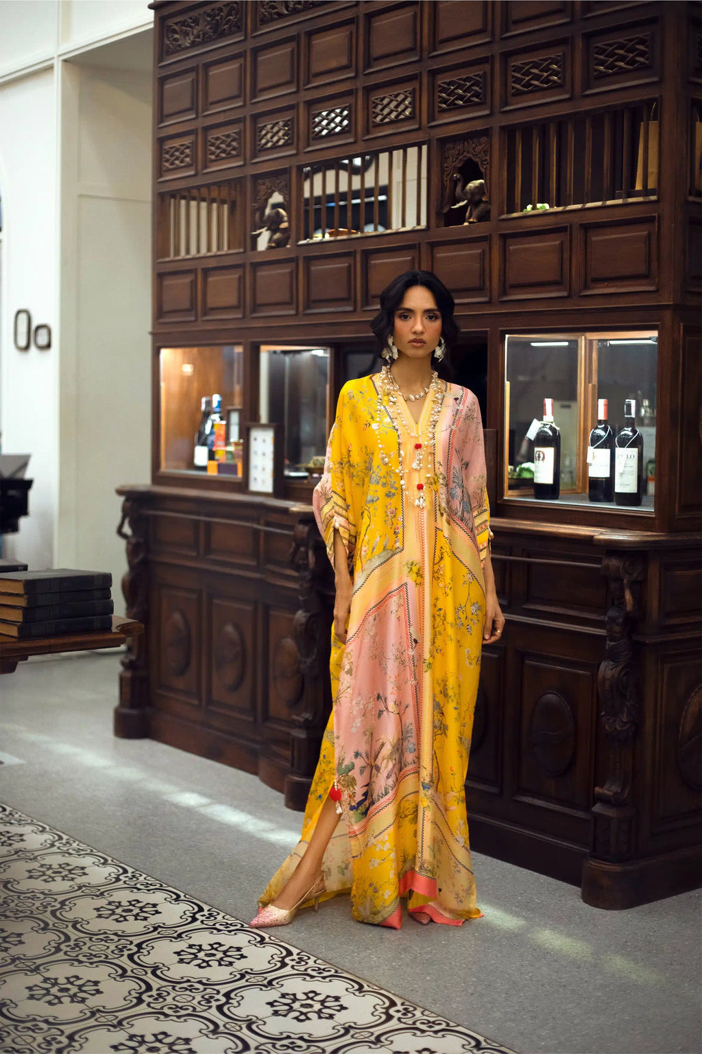 HIRA SARDAR PRINTED KAFTAN 1PC
