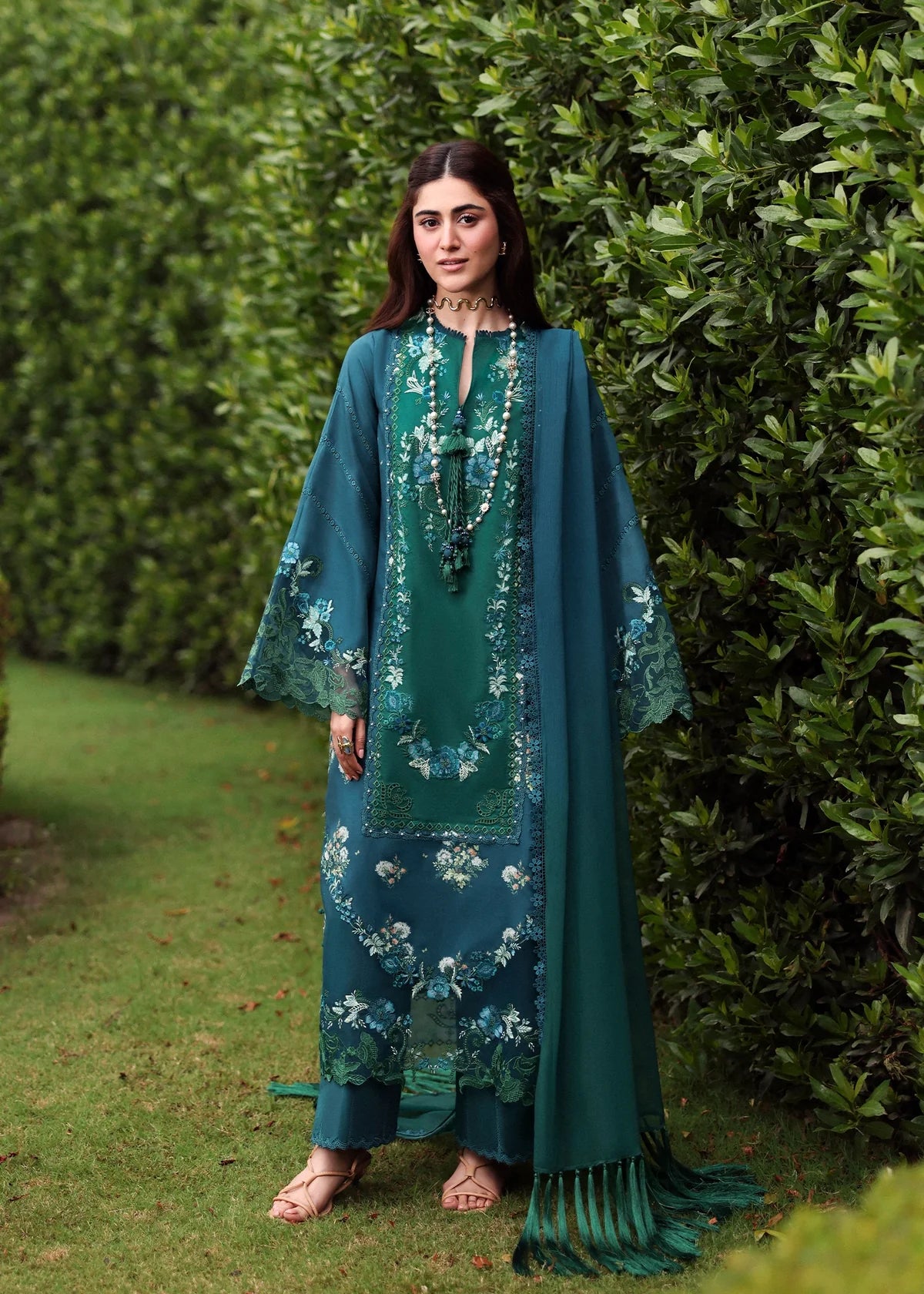 SARDINIA EMBROIDERED LAWN EID HILLSIDE TEAL