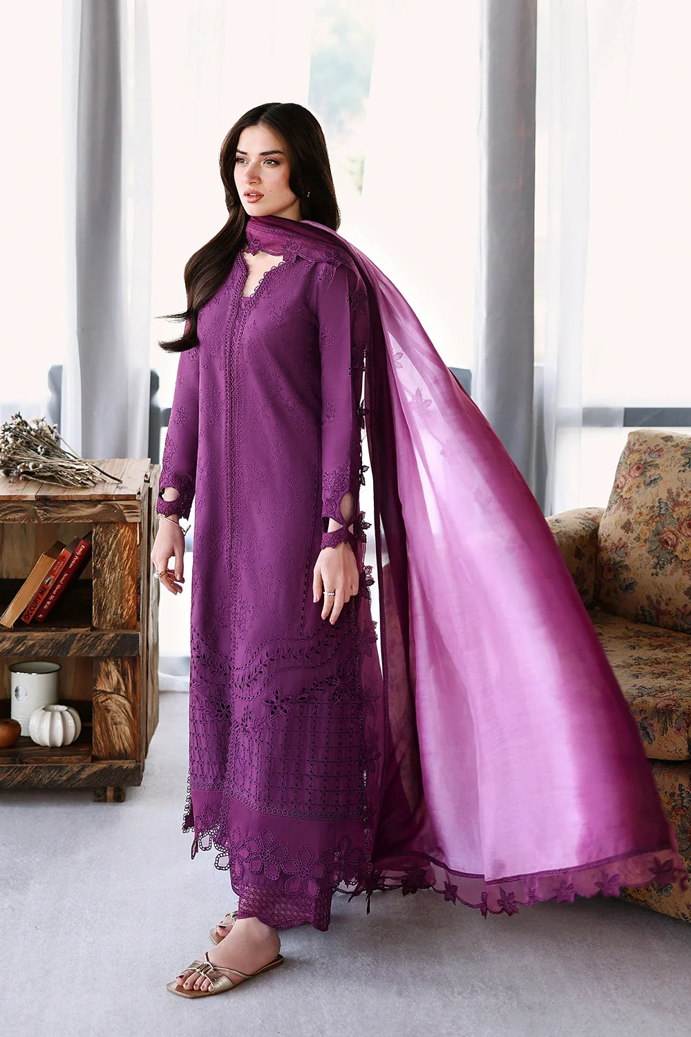 AZURE LUXURY LAWN EID MULBERRY