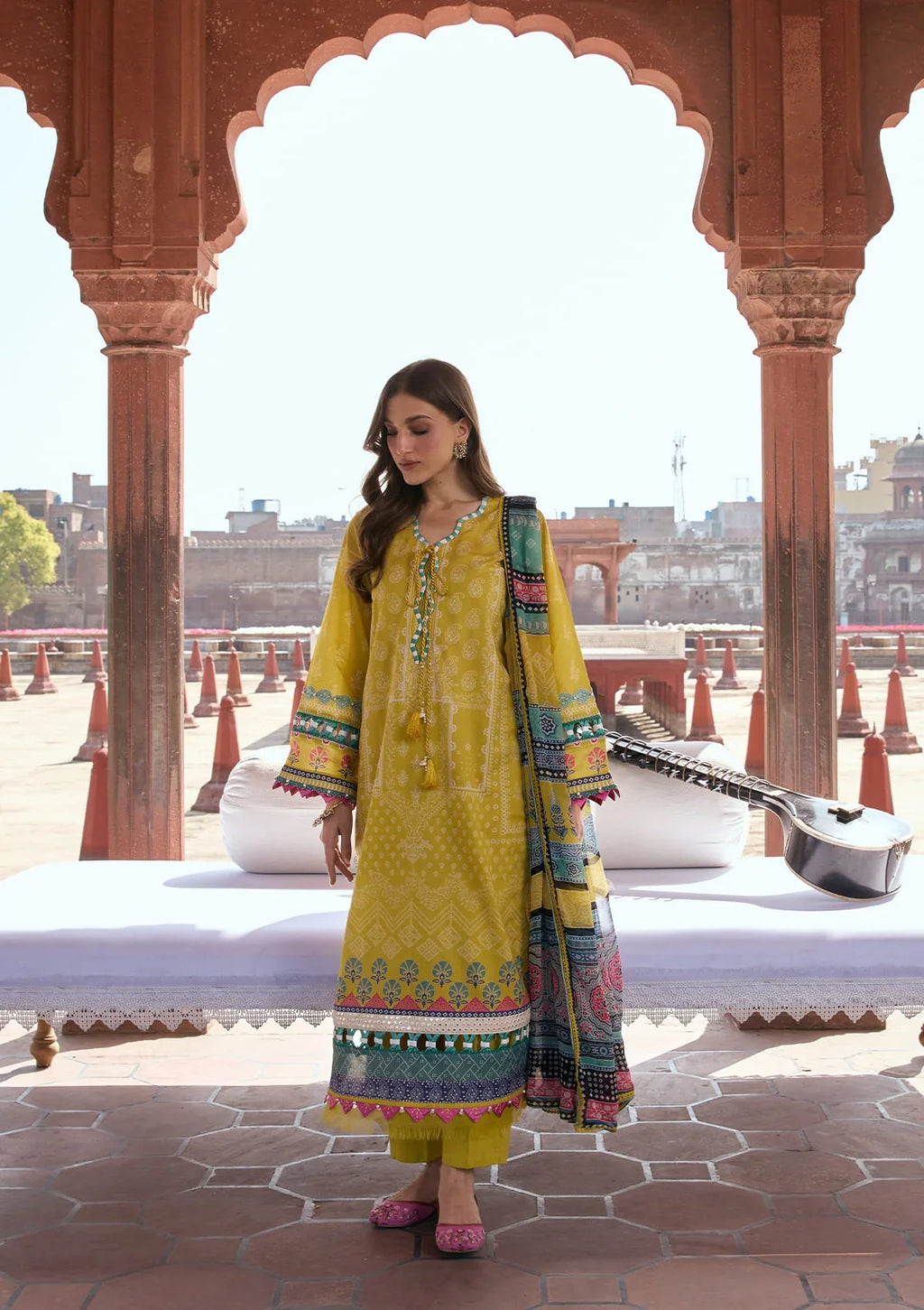 KAHF AANGAN PRINT CHIFFON KPS-8A