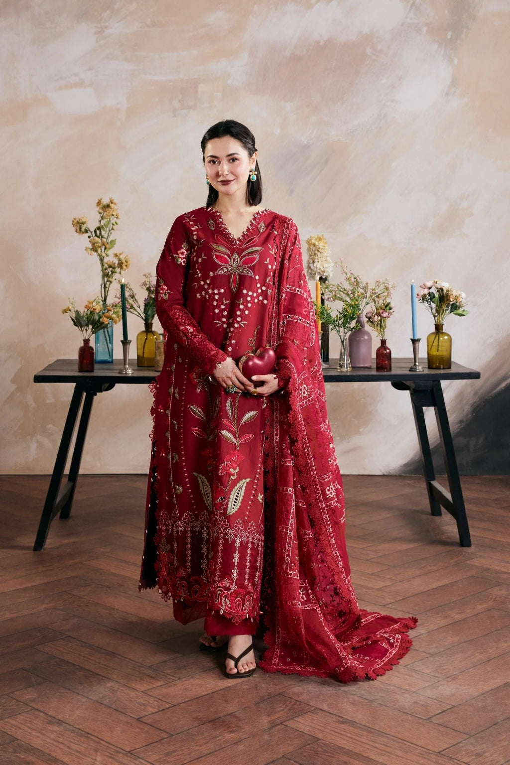 STITCHED BY CC MARYAM HUSSAIN LUXURY LAWN DANEEN 3PC