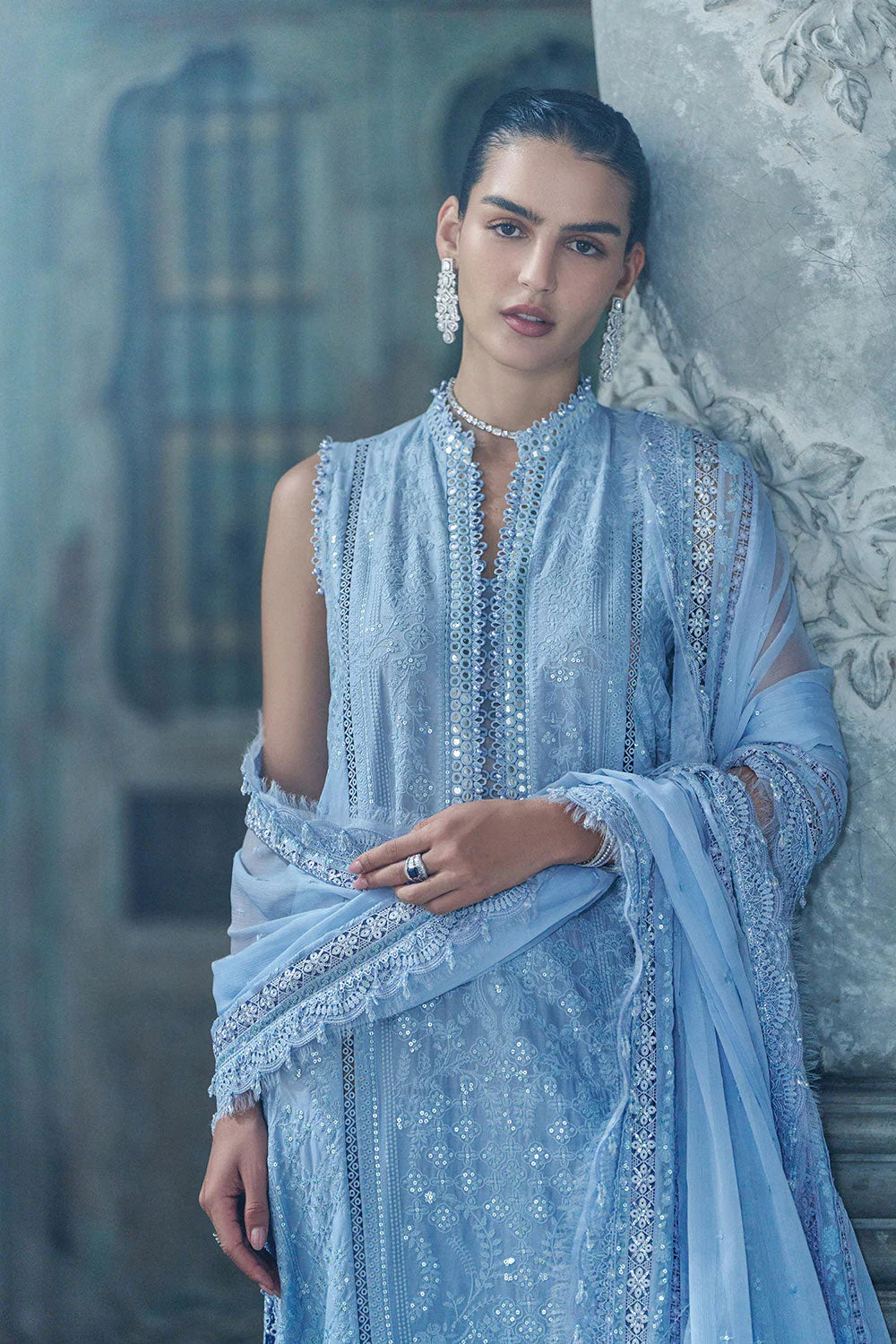 STITCHED BY CC SOBIA NAZIR LUXURY LAWN D-2B 3PC