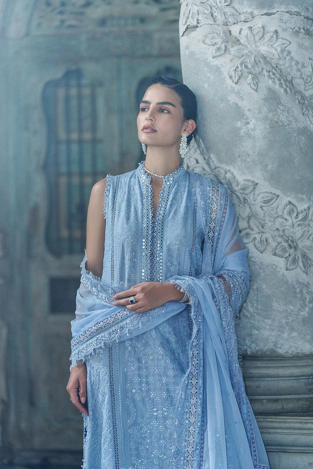 STITCHED BY CC SOBIA NAZIR LUXURY LAWN D-2B 3PC