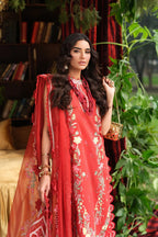 MARYAM HUSSAIN FLORAL TALE CRIMSON