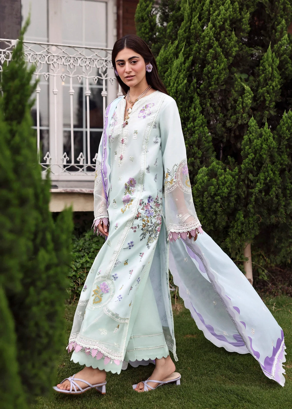 SARDINIA EMBROIDERED LAWN EID MISTY MORNING