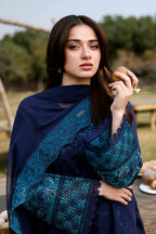 AZURE LUXURY LAWN EID BLUEBERRY