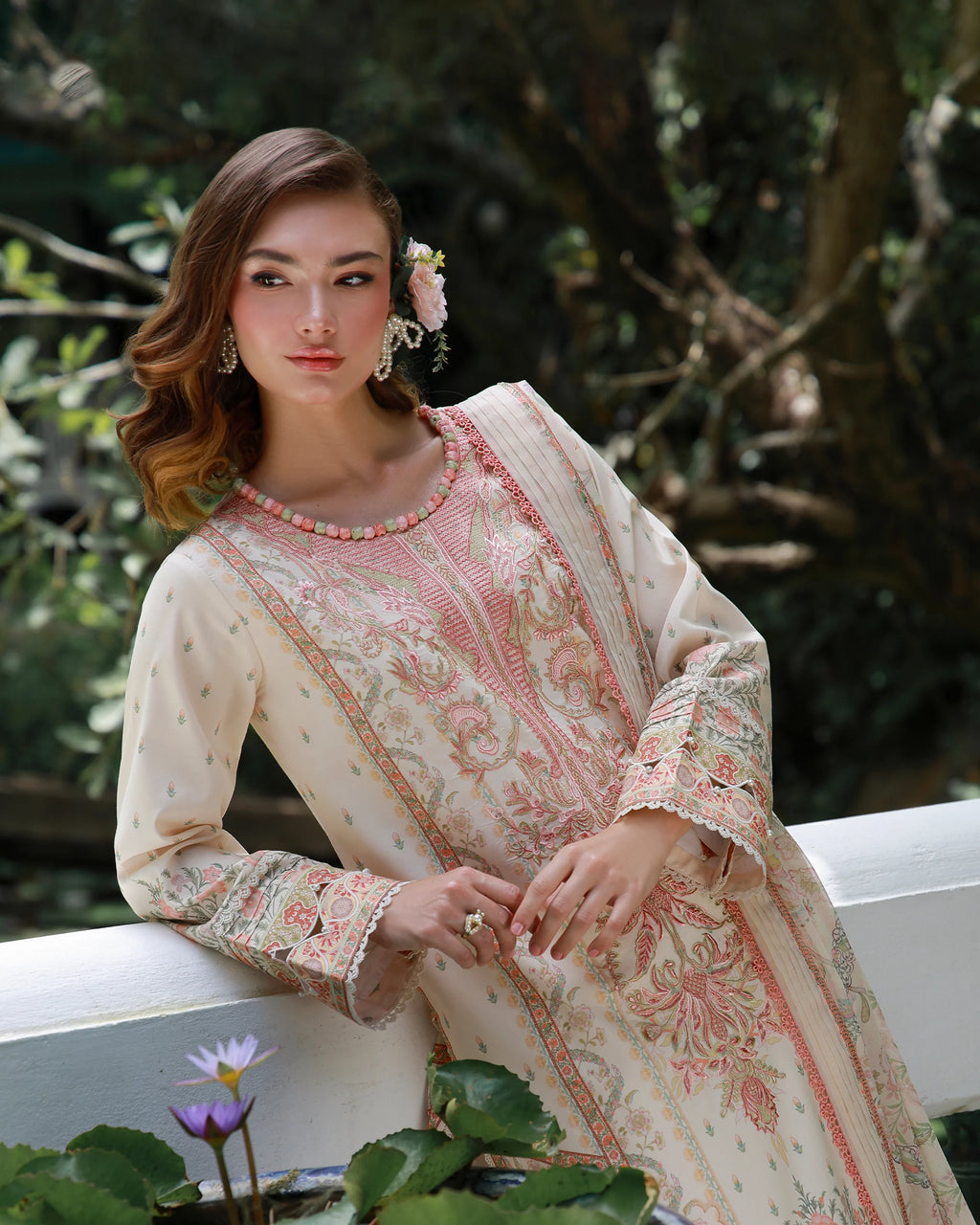 JADE URBANE EMBROIDERED LAWN CAMELLIA