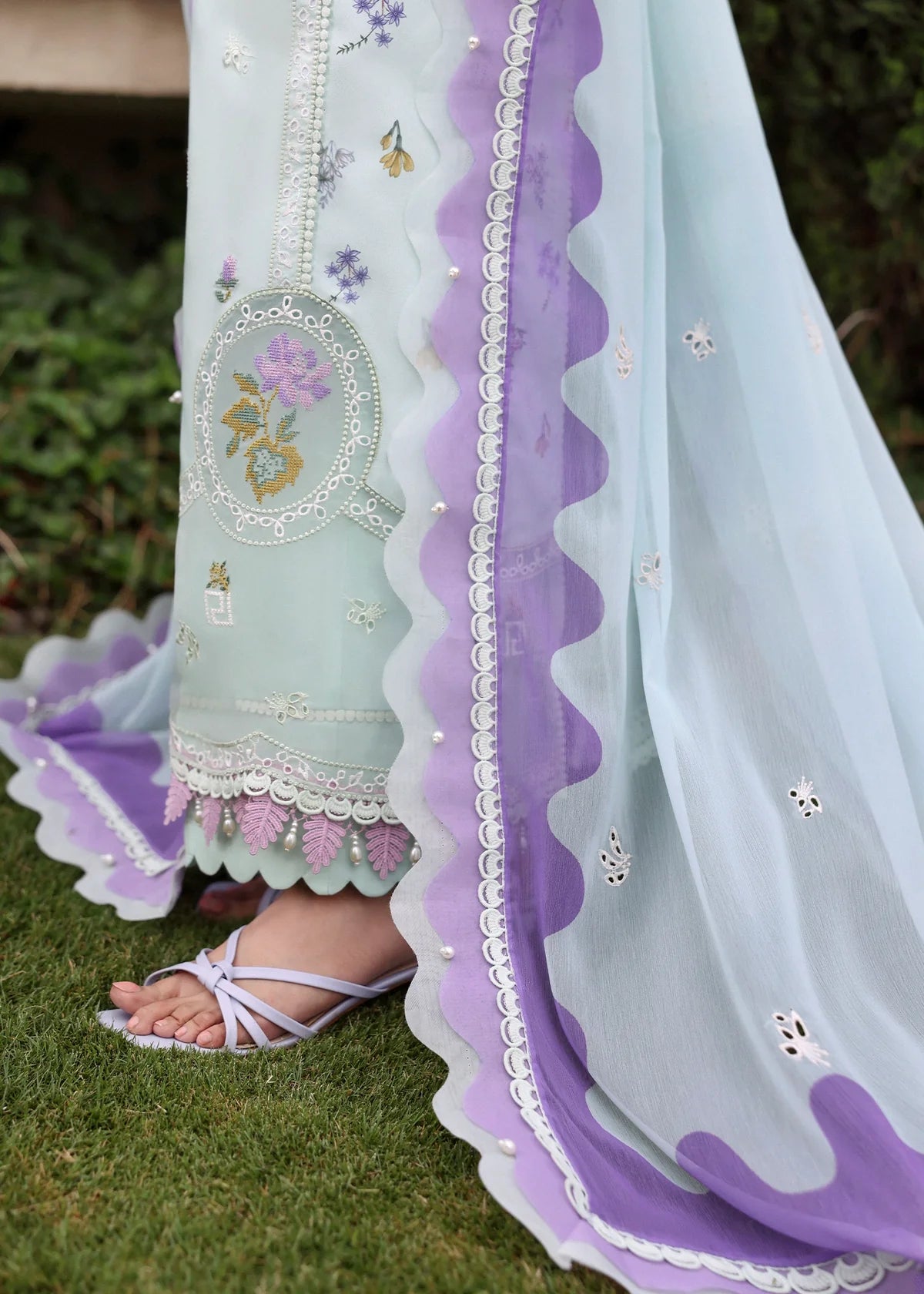 SARDINIA EMBROIDERED LAWN EID MISTY MORNING