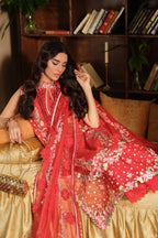 MARYAM HUSSAIN FLORAL TALE CRIMSON