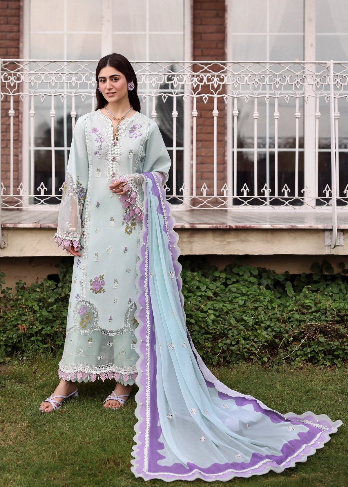 SARDINIA EMBROIDERED LAWN EID MISTY MORNING