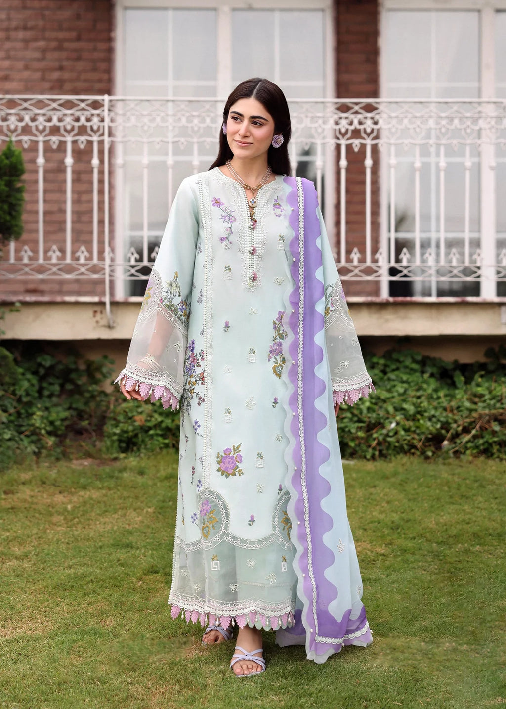 SARDINIA EMBROIDERED LAWN EID MISTY MORNING