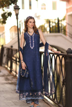 NOOR BY SAADIA ASAD D6-A-IMPERIAL BLUE