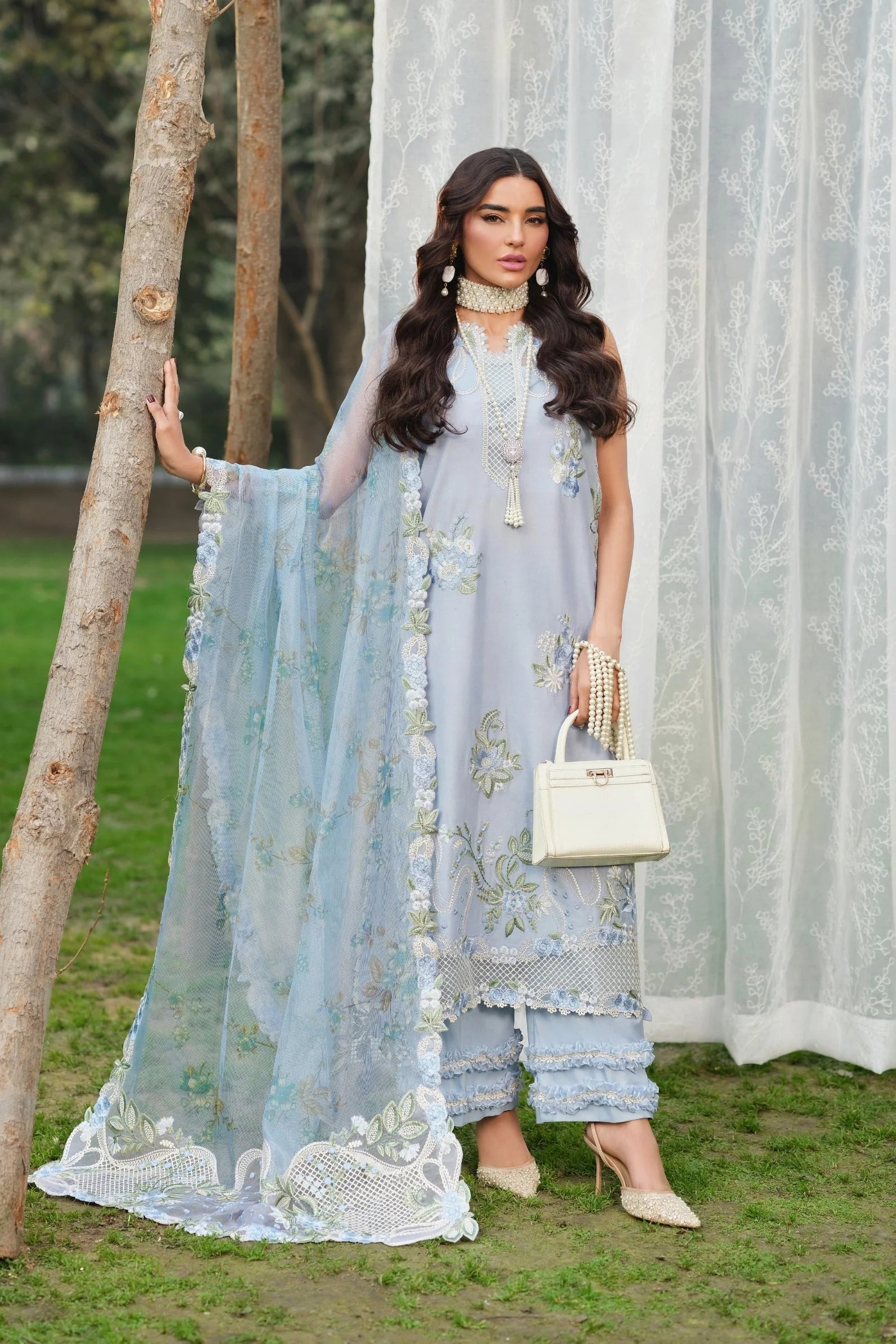 MARYAM HUSSAIN FLORAL TALE FROST